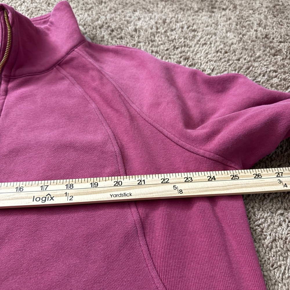 Lululemon Scuba Oversized Full Zip Hoodie Berry Pink Gold Zip LW3GPBS XL XXL - Picture 7 of 9